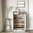 Double Door Multi-Functional Shoe Cabinet, Large Storage Space, 8 Layers Of Partition Storage Cabinet