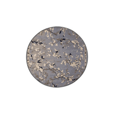 Machine Washable Gray Area Rug