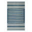 Rug & Kilim’S Contemporary Dhurrie Rug With Blue And Off-White Geometric Stripes