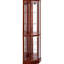 Armoire vitrée à dossier en miroir à 6 tablettes avec tablettes réglables-81296685
