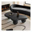 Table basse de 47 pouces en forme de nuage avec 3 pieds sphériques pour le salon, noir-1605427410-1605427435-1605427439