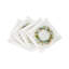 Wreath Flowers Hemstitch Cocktail 6" Linen/Cotton Napkin-141568424