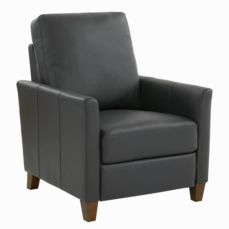 Fauteuil inclinable moderne en similicuir, Bleu
