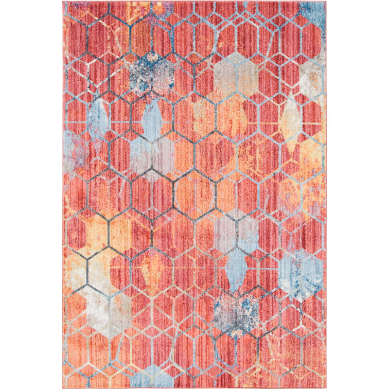 Beal Geometric Indoor Rug, Rectangle 3'3" x 5'3"