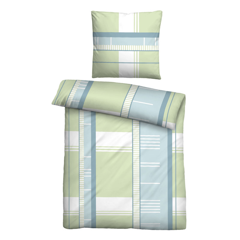 Microfiber 2 Piece Duvet Cover Set, 155 x 220 cm - 1 Pillowcase (80 x 80 cm)