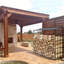 156.5cm W Metal Log Rack