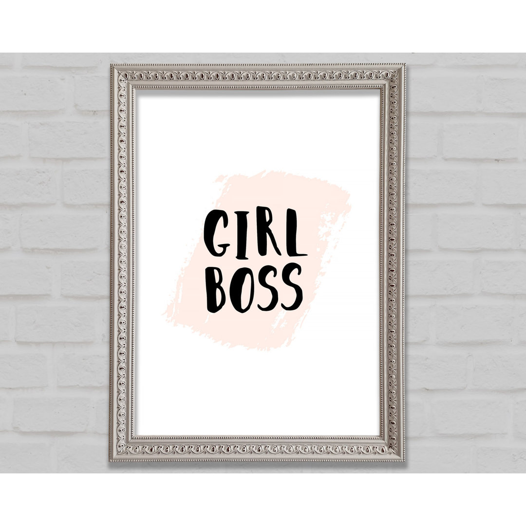 Girl Boss - Einzelner Bilderrahmen Druck