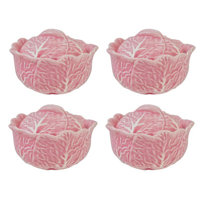 Stoneware Cabbage Shaped Mini Tureen
