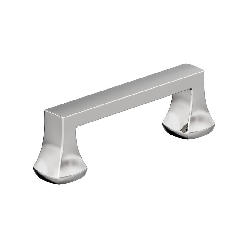 Poignée d'armoire hybride en chrome poli de 3 pouces (76 mm) Hybridize - paquet de 25, Chrome poli, 3"