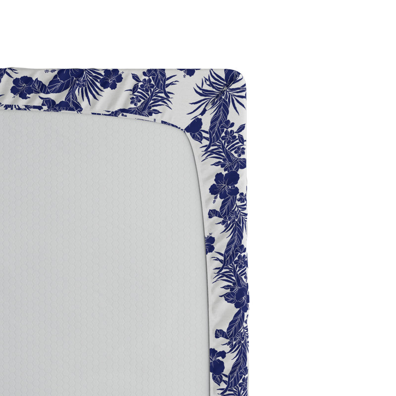 Microfiber Floral Fitted Sheet, Full Fitted Sheet