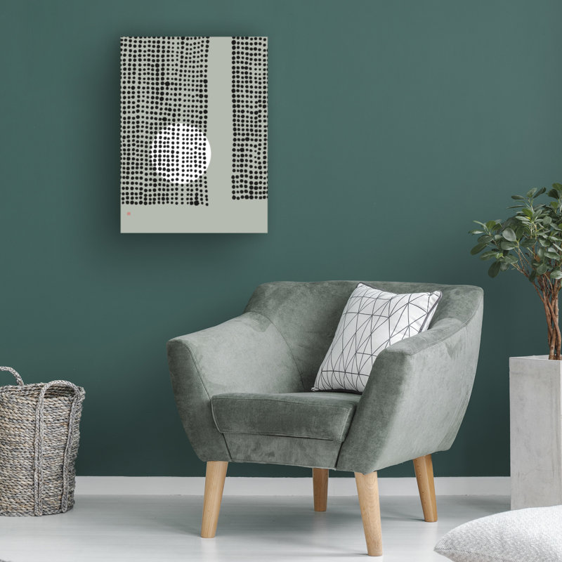 Toile de bolognaise, bol encadré "Nad T4" Adan, H 19 po x l 14 po