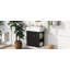 Meuble-lavabo flottant moderne de 21,6 po avec lavabo en céramique - parfait pour les petites salles de bain-1842387758