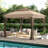 Sunjoy 11x11 ft. Pop-Up Instant Soft Gazebo, Outdoor Portable Steel Frame 2-Tier Top Canopy/Tent with Netting and Carry Bag-297301110