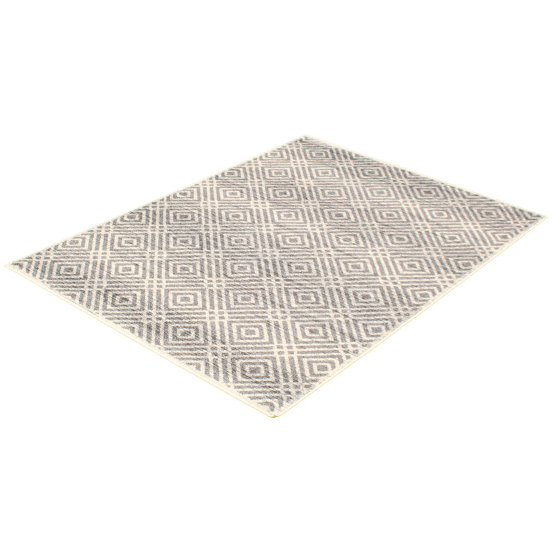 Salih   Geometric Indoor Rug, Rectangle 3'11" x 5'7"
