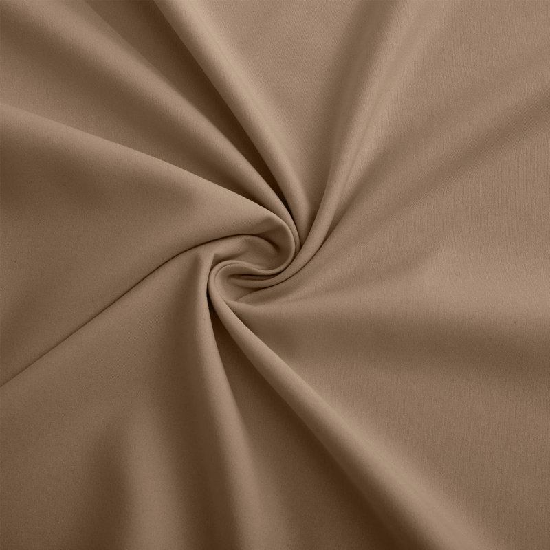 Super Soft Egyptian-Quality Cotton Brushed Flat Sheet, Beige, Single Flat Sheet