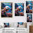 " Orange Blue Marine Animals Underwater Symphony "-860975684-860975685
