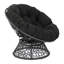 Fauteuil Papasan pivotant de 40 po de largeur en polyester capitonné Leianna-28586055-28315699