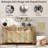 Bohemian Style Rattan Buffet Storage Cabinet With Solid Wood Frame, Sideboard With 3-Position Adjustable Shelves, No-Handle Push-To-Open Design-1668706401