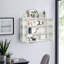 Armoire murale moderne 27,56 po à deux portes avec rangement à trois niveaux pour le vestibule-866605077