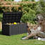 Grande boîte de rangement en résine 150 gallons - Rangement extérieur imperméable avec couvercle verrouillable et cloisons amovibles-130920392