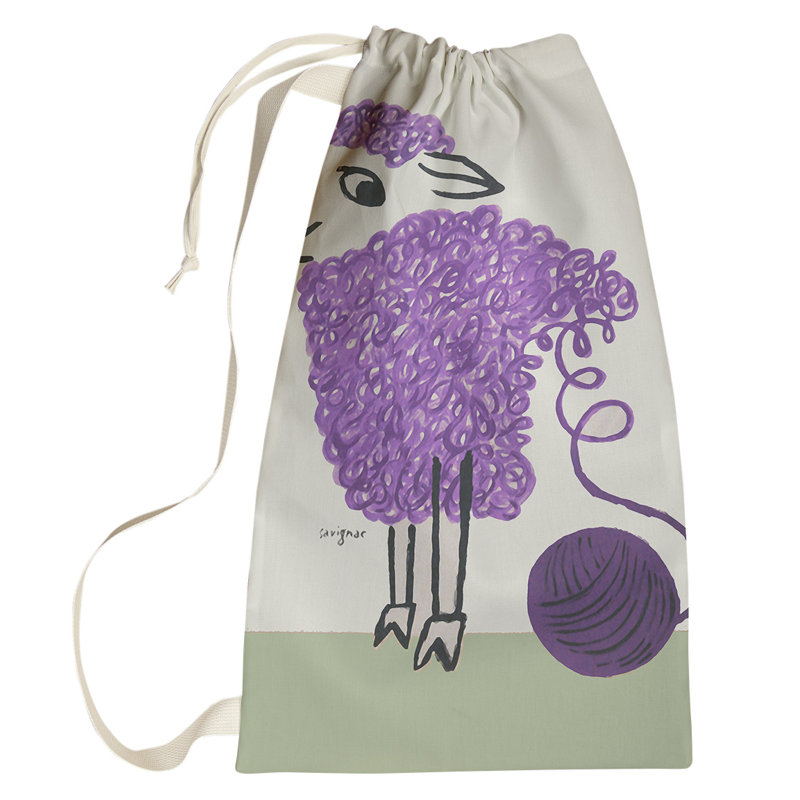 Sac à linge Barclee, Grand (H 76,5 po x l 29,5 po x P 1,5 po), Mauve