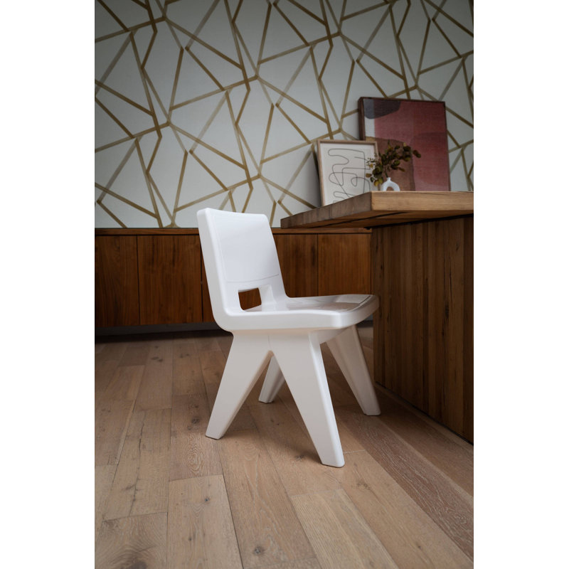 Fresco Outdoor Dining Side Chair, Highcloud White