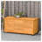 Outsunny 75 Gallon Wooden Deck Box, Outdoor Storage Container with Ventilation Gaps and Lid Support Chains, Yellow Finish