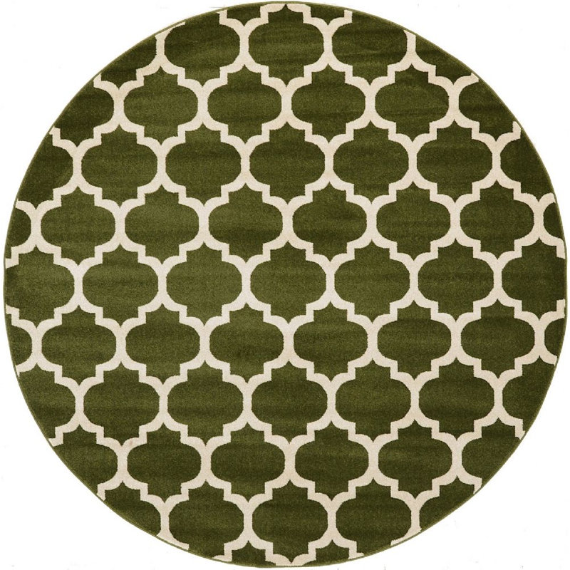 Molly Geometric Indoor Rug, Round 8'