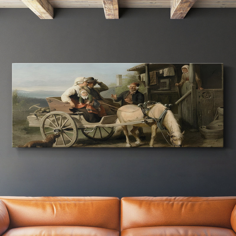 Série paysage - CCCCL XXX - Toile tendue avec châssis - Prêt à être accroché, H 12 po x l 30 po
