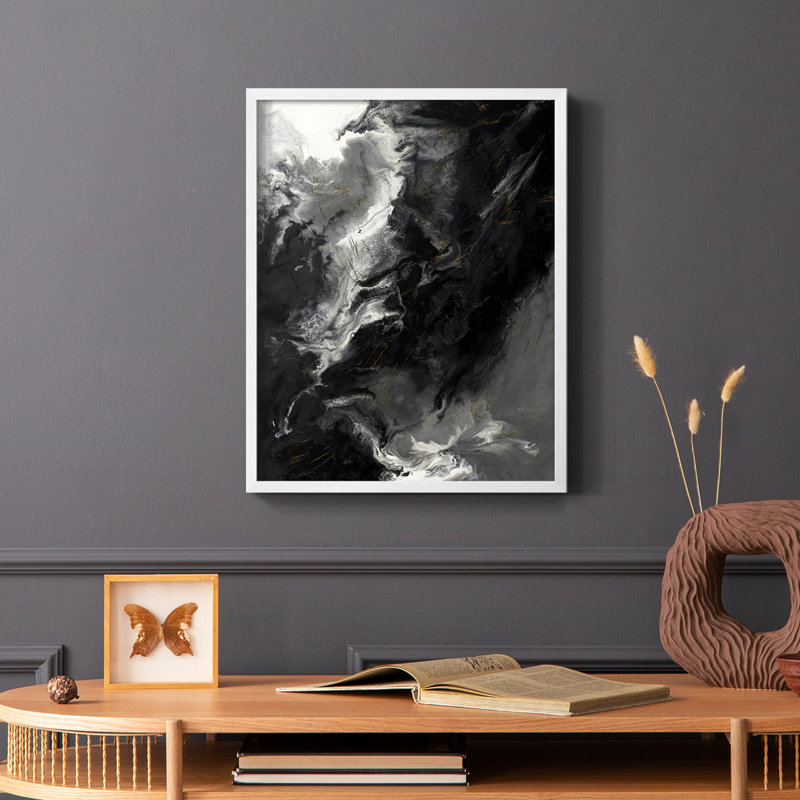 Changes Framed Print - Solid Wood, 28" H x 22" W, White