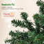 Arbre de Noël 6 pi avec lumières RVB dynamiques, télécommande, minuterie quotidienne, arbre de Noël à charnières, assemblage facile-121054137