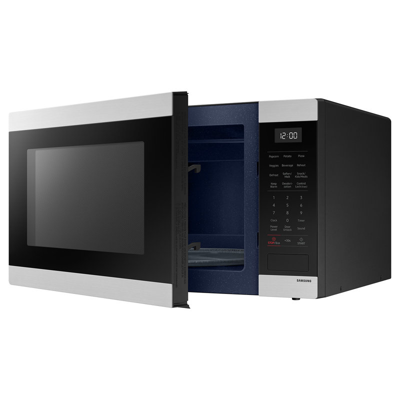 Samsung 1.9 cu. ft. Countertop Microwave with Sensor Cooking in Matte Black Stainless Steel, Stainless Steel