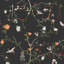 The Secret Garden Chinoiserie Black Ink Wallpaper-1880045413
