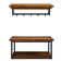 Sturminster 40" Wide Rustic Solid Wood Metal Frame Coat Hook And Bench Set With Storage