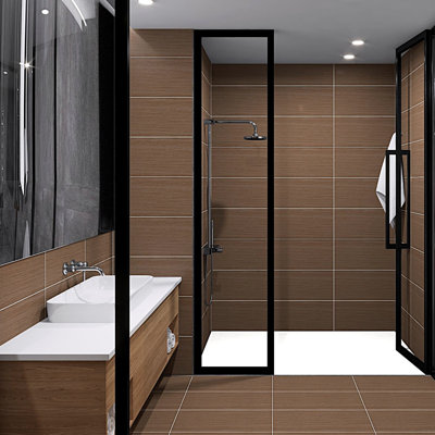 Refinery 12'' W x 24'' L Porcelain Singular Tile