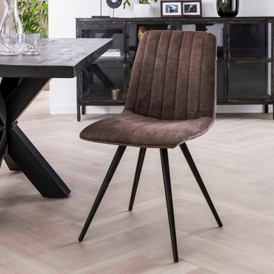 Callensburg 48cm H Velvet Upholstered Metal Side Chair