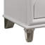 Table de chevet, blanc perle