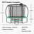 Beyong Round Backyard Trampoline with Safety Enclosure-99211429