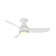 Corona 3 - Blade Outdoor/Indoor Smart Flush Mount Ceiling Fan with Remote Control and Dimmable LED Light Kit Included 