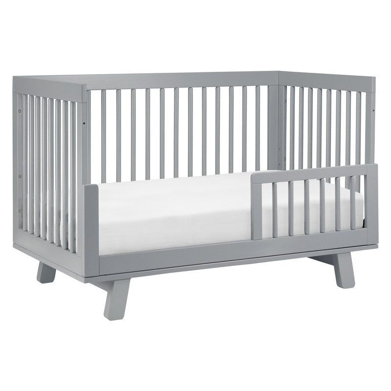 Hudson 3-in-1 Convertible Crib, Gray