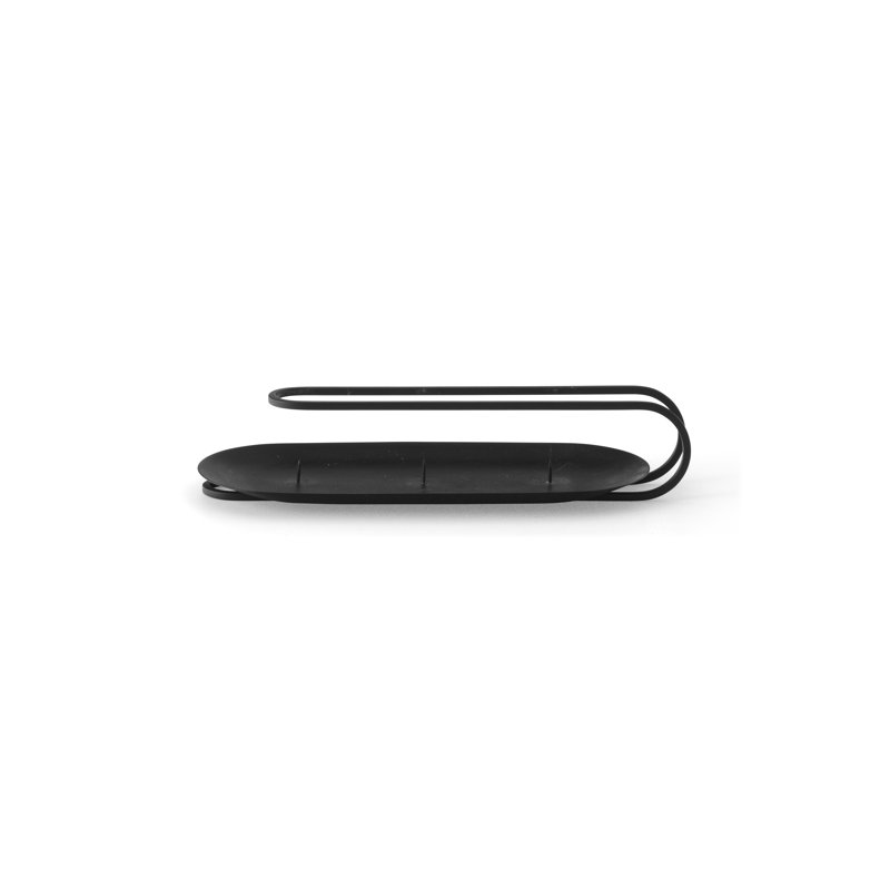 Clip Candlestick, Black Ral 9005