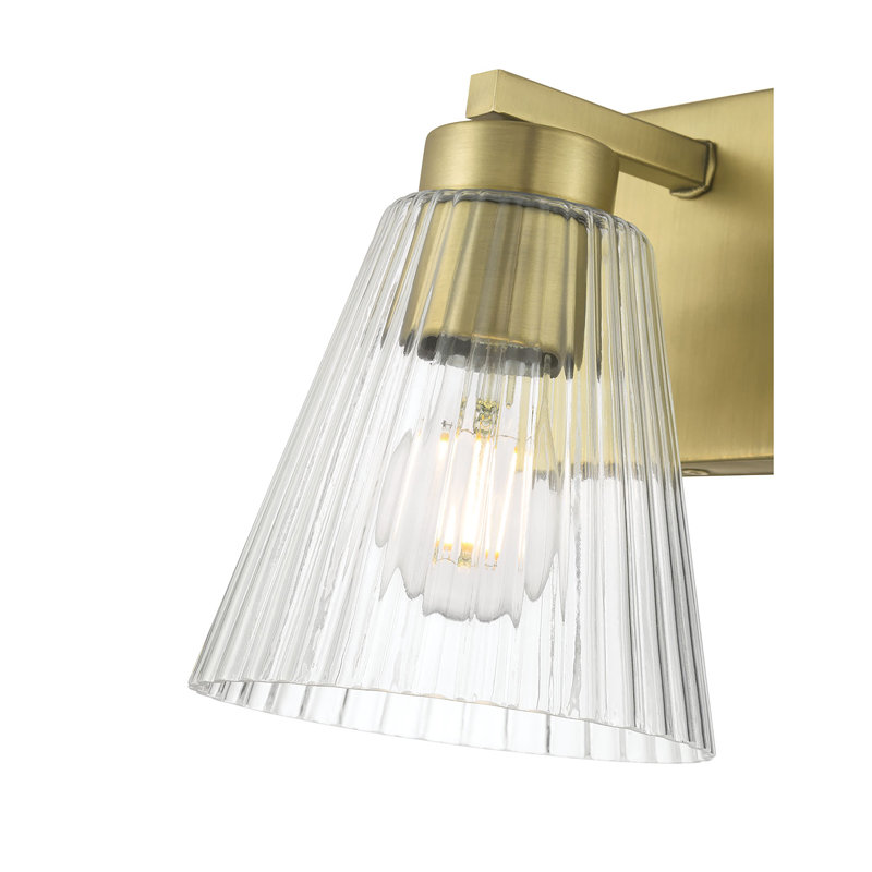 Riville 7.5" High 1-Light Wall Sconce, Brass