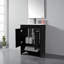 Meuble-lavabo 2 portes avec rangement ouvert