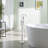 Double Handle Floor Mounted Freestanding Tub Filler Faucet with Handshower-74708626