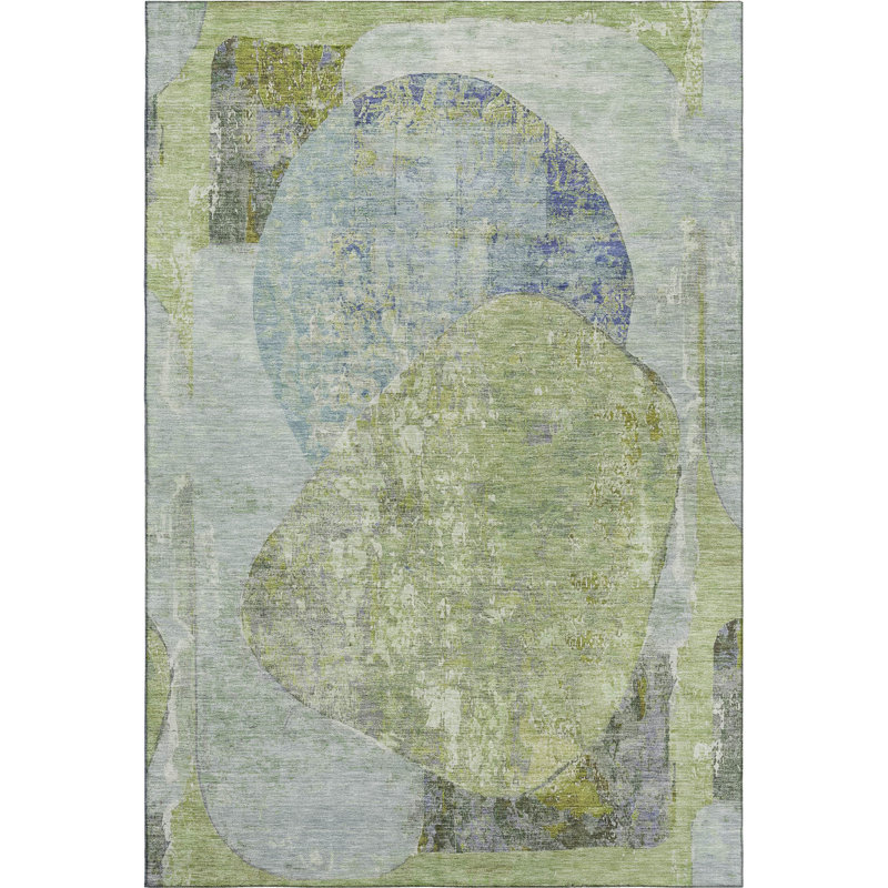 Premium Machine Washable Marasco AMF1635 Modern Rug, Rectangle 9' x 12'