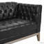 Canapé Chesterfield en cuir PU avec capitonnage à boutons-868633442