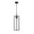 Mackenson 1 Light Outdoor Chain Mount Ceiling Fixture in Black