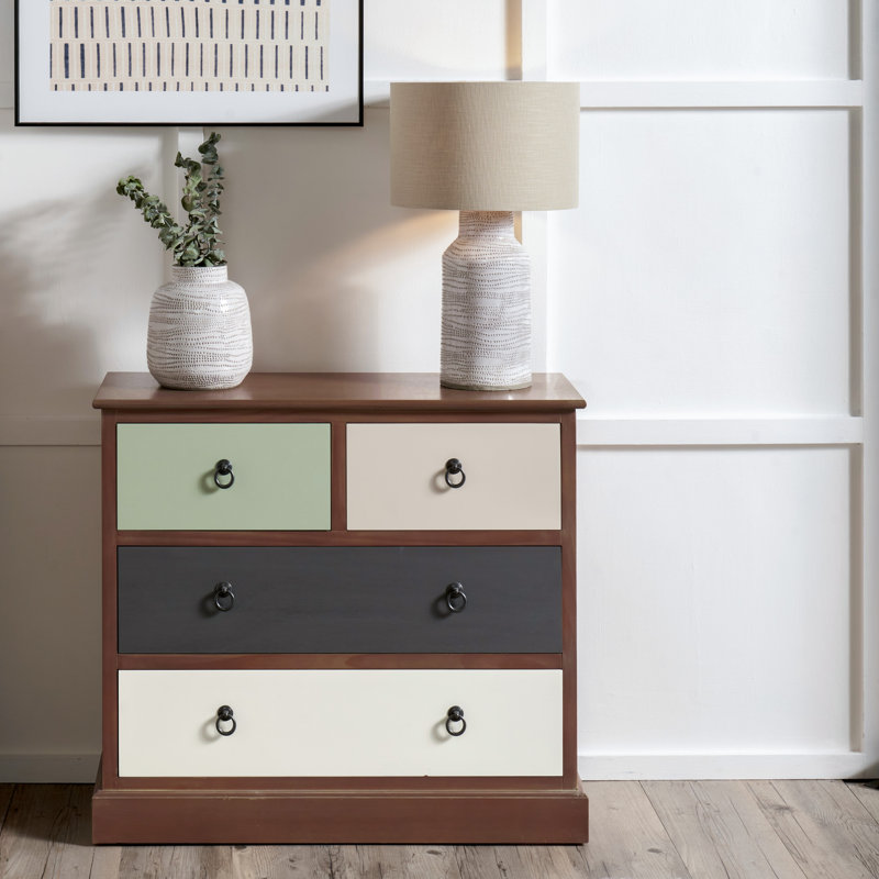 80 cm W Chest of 4 Drawers