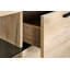 Bureau de direction en L avec panneau de verre et armoire de rangement 55,83 "Beacon-1300071285
