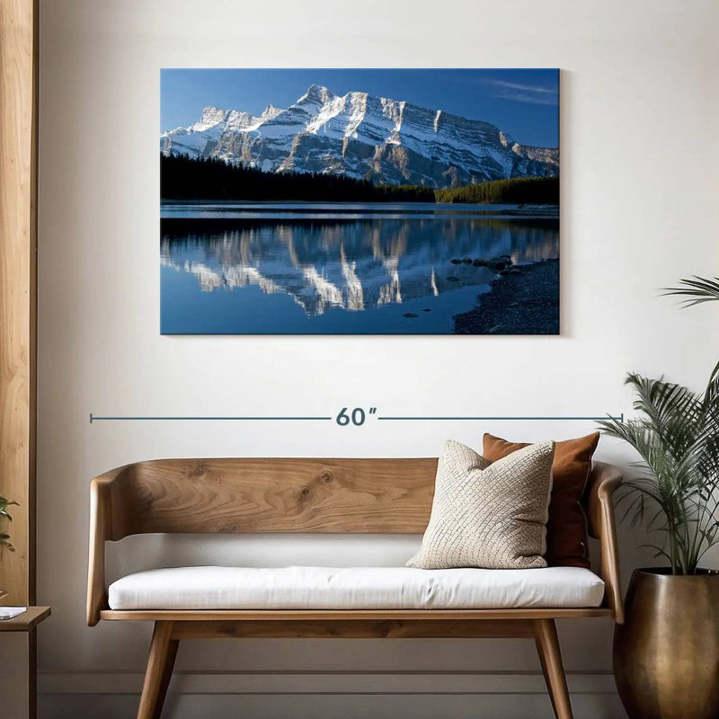 Alvord Lakeside Mountain Reflection, H 30 po x l 45 po